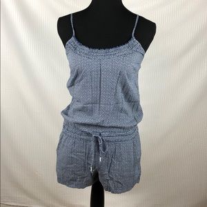 blue floral print romper, Aeropostale